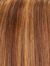 6F27 | Brown with Light Red-Gold Blonde Highlights and Tips