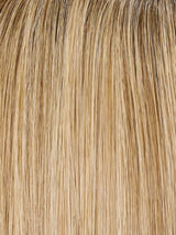 27T613S8 | Medium Natural Red-Gold Blonde and Pale Natural Gold Blonde Blend and Tipped, Shaded with Medium Brown