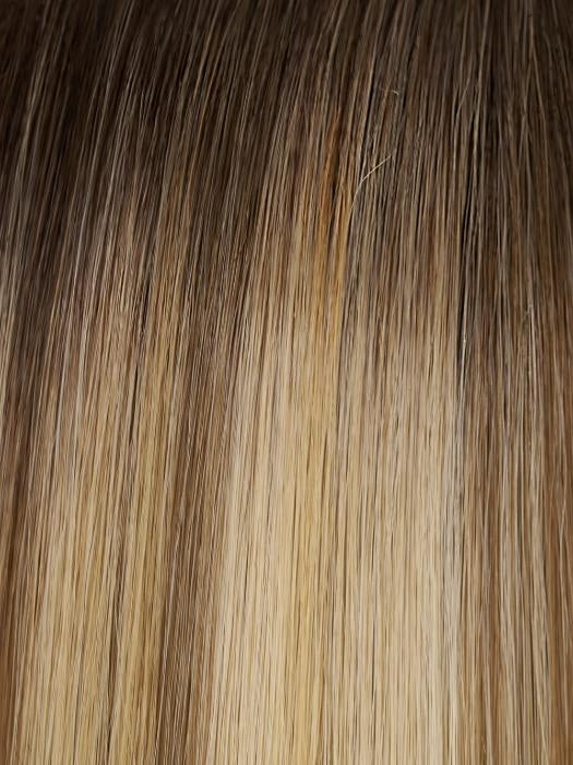 12FS8 SHADED PRALINE | Light Gold Blonde and Pale Natural Blonde Blend, Shaded with Dark Brown