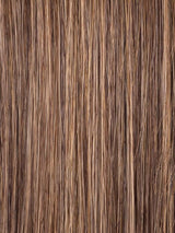 MOCCA ROOTED 830.27.20 | Medium Brown Blended with Light Auburn and Dark/Light Strawberry Blonde Blend and Shaded Roots